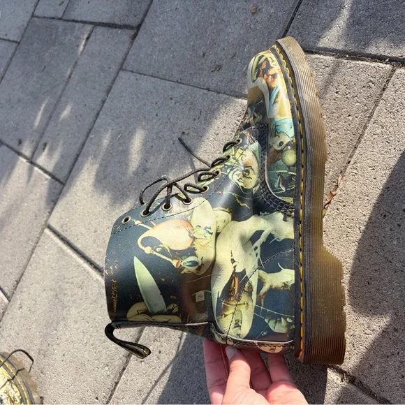 RARE ** Doc Martens Pascal Hell boots from limited Bosch Museum Collection - Picture 2 of 14